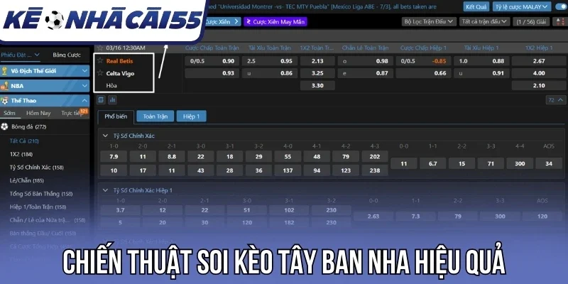 Chiến thuật soi kèo Tây Ban Nha hiệu quả