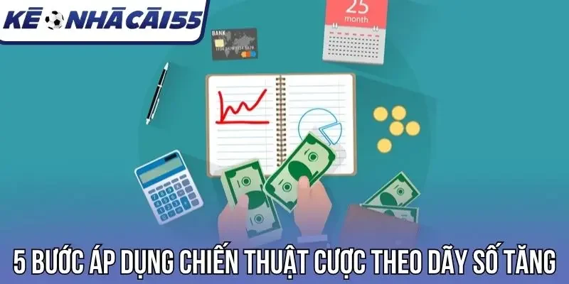 5 bước áp dụng chiến thuật cược theo dãy số tăng