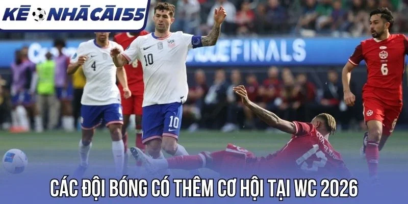 Các đội bóng có thêm cơ hội tại WC 2026