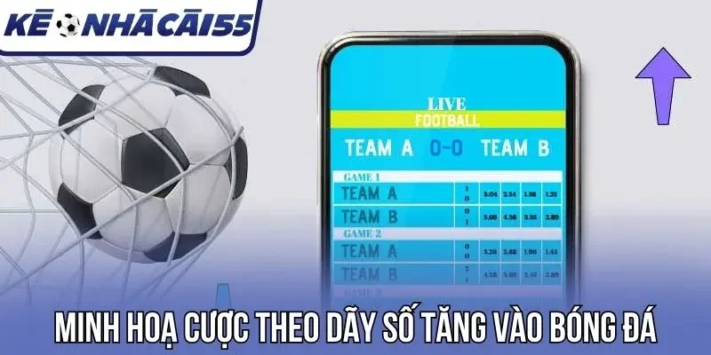 Minh hoạ cược theo dãy số tăng vào bóng đá