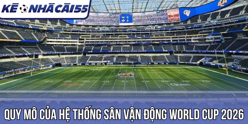 Quy mô của hệ thống sân vận động World Cup 2026
