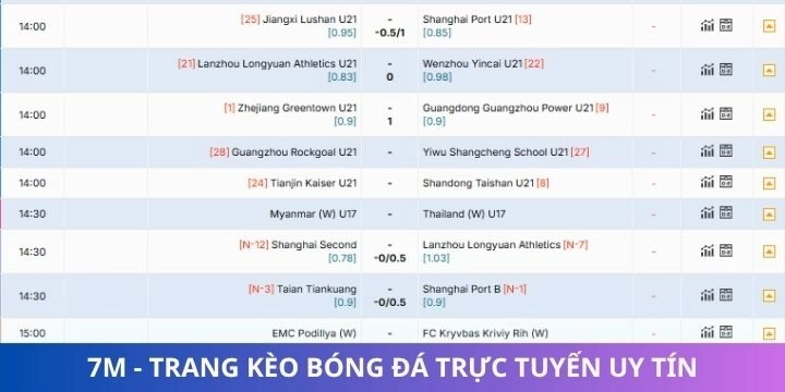 Sơ lược trang thể thao hàng đầu thị trường 7m